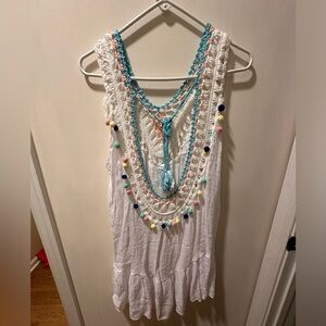 Pom Pom cover up dress!